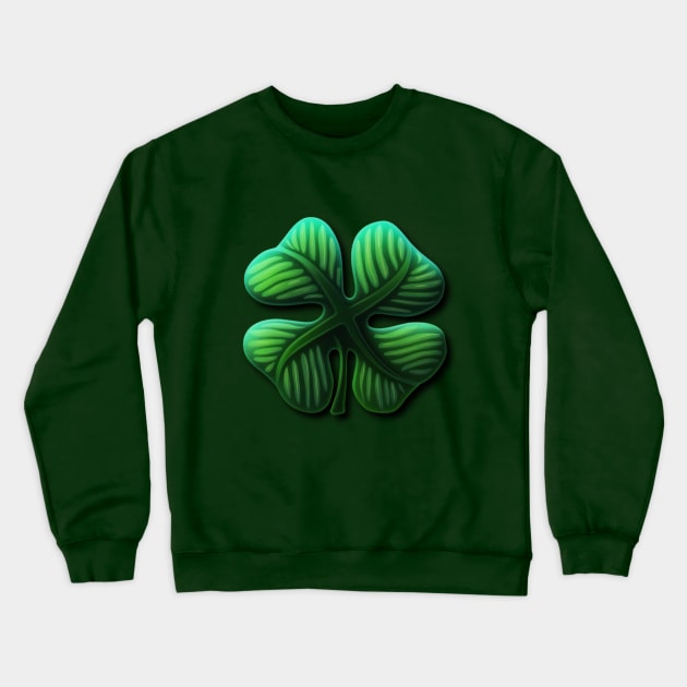Green Clover of Glasgow Crewneck Sweatshirt by Providentfoot